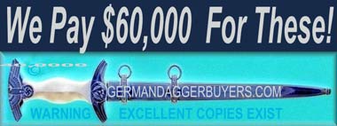 Feldherrnhalle Dagger Rare Germany WW11 value $60,000+