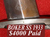 SS 1933 Boker German dress dagger price