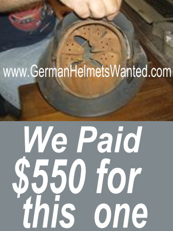 WW2 M40 Luftwaffe Helmet valuation pating