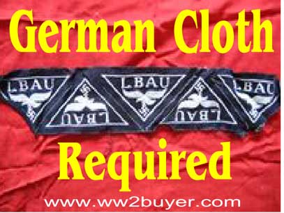 German cloth badges purchased