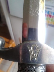 Paul Weyersburg personalised army dagger ( MJ?)